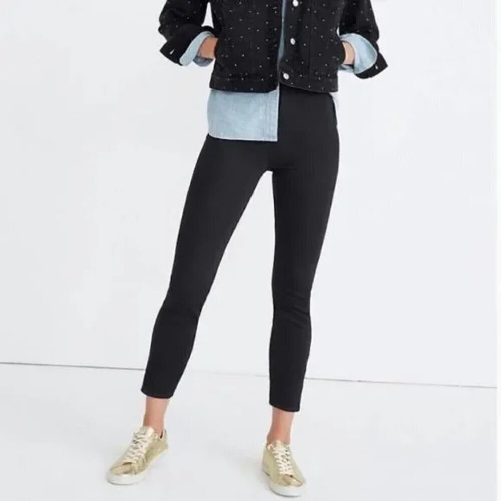 J8449 Madewell Fraser Slim Pants Black - Picture 6 of 6